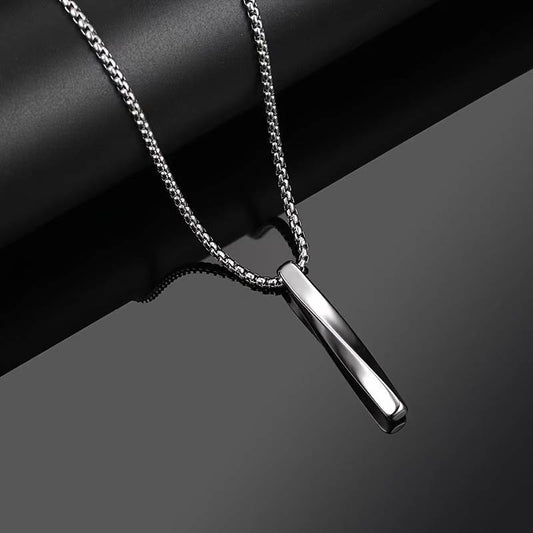Halskette Silber Spiral - Edelstahl H4 mit Anhänger